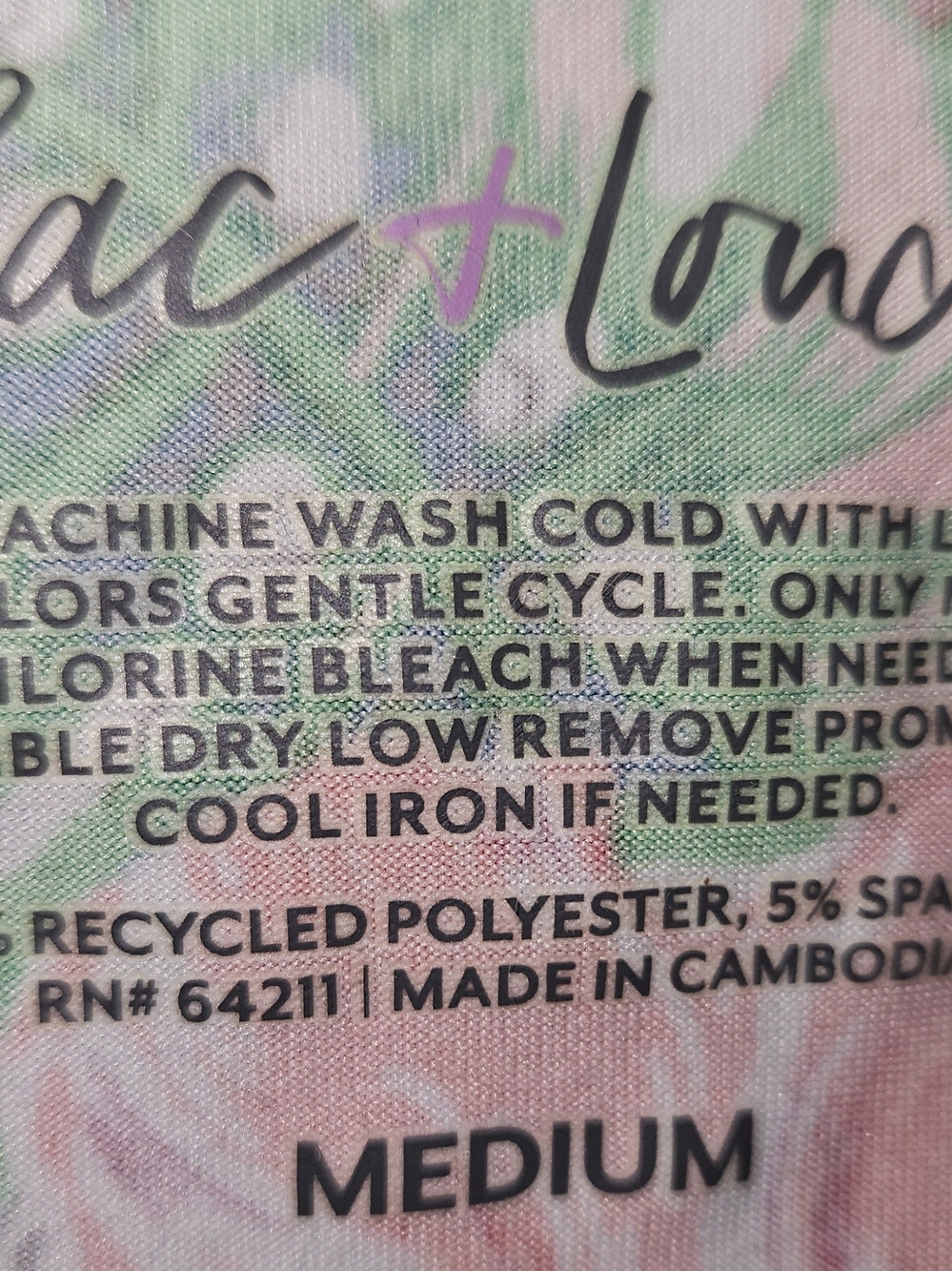 Floral Patchwork Short Robe - Peach & Blue - Picture 2 of 3